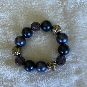 10/$10 Blue/Silver Bead Bracelet